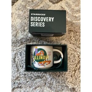 Starbucks ILLINOIS Discovery Series Collectible ORNAMENT NEW Mini Mug 2 oz.